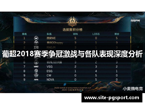 葡超2018赛季争冠激战与各队表现深度分析 葡超2018赛季争冠激战与各队表现深度分析